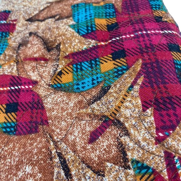 Vintage ANNE CRIMMINS Collections Fall Leaf  Novelty Blazer Size 8 Quilted - Picture 6 of 9